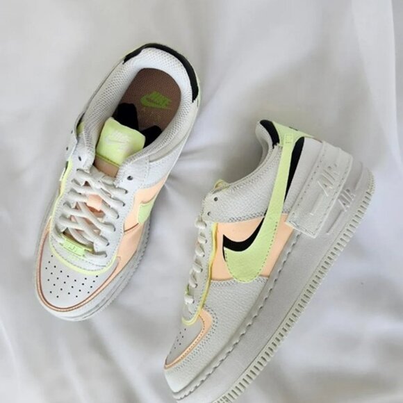 7 WOMEN'S Nike Air Force 1 AF1 SHADOW SUMMIT WHITE MULTICOLOR CI0919-107 - Picture 2 of 11